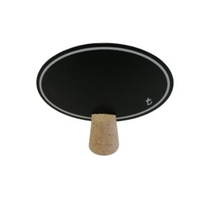 MANTAR AYAKLI KARA TAHTA OVAL FİYAT ETİKETLİĞİ (9cm x H:8,5cm) PVC Siyah Dekoratif Etiket Silinebilir Siyah Raf Etiketi Ürün Fiyat Etiketi
