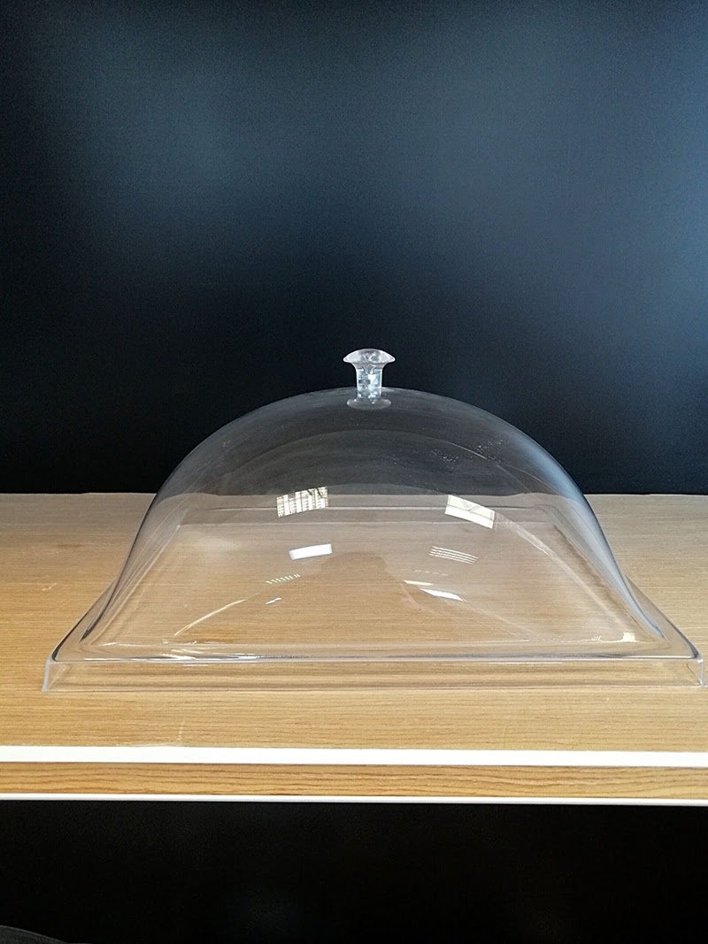 KV KÜVET KAPAKLI 26X28XH:21CM (8,5 LT) Şeffaf Mika Ürün Teşhir ve Saklama Tepsisi Küveti, Dikdörtgen Ürün Teşhir Kapaklı Küvet - Görsel 2