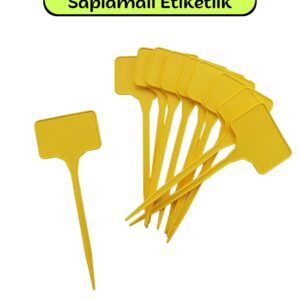 SAPLAMA ETİKETLİK BİTKİ SARI 10 ADET