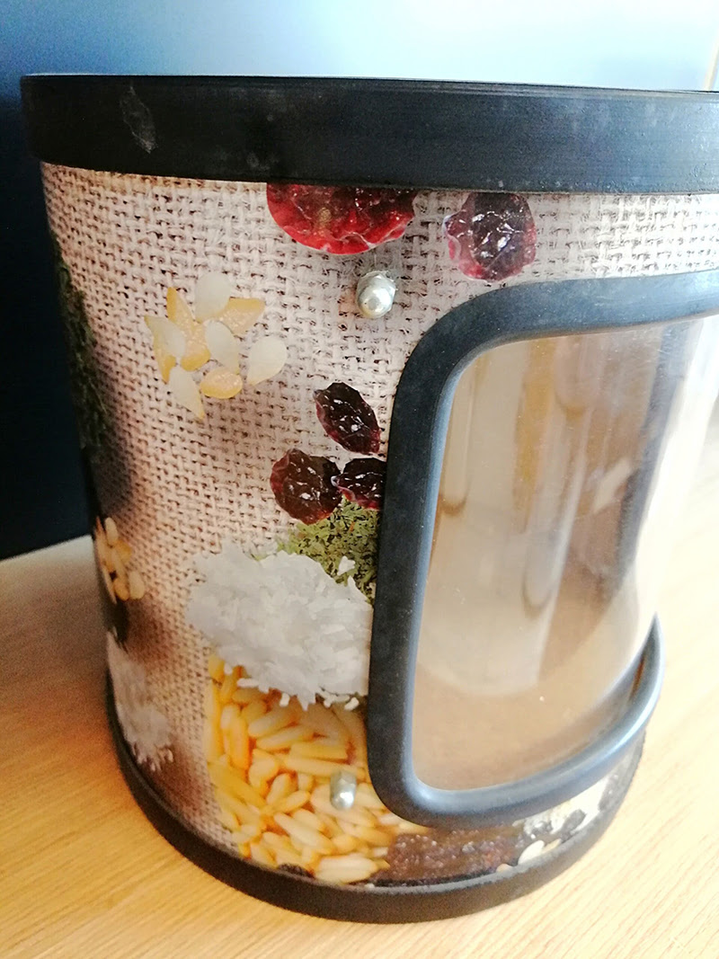 BİDON BAHARAT TAM PENCERELİ ÇAP 25CM H:25CM (Kapak Dahil Değildir) Özel Bidon Kraft Malzeme Nefes Alabilen Teşhir Depolama Baharat Kovası Bidonu - Görsel 5