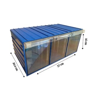 PLASTİK ÇEKMECELİ KUTU 120-3 (3 KUTULU)