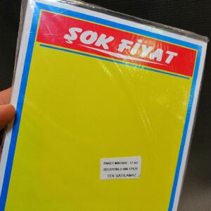 SELEFONLU SİLİNEBİLİR 17X20 SE-486 (1 PAKET FİYATI = 17 ADET)