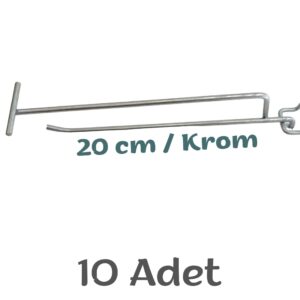 TEL ASKI+ T DELİKLİ PANO (200X6) KROM