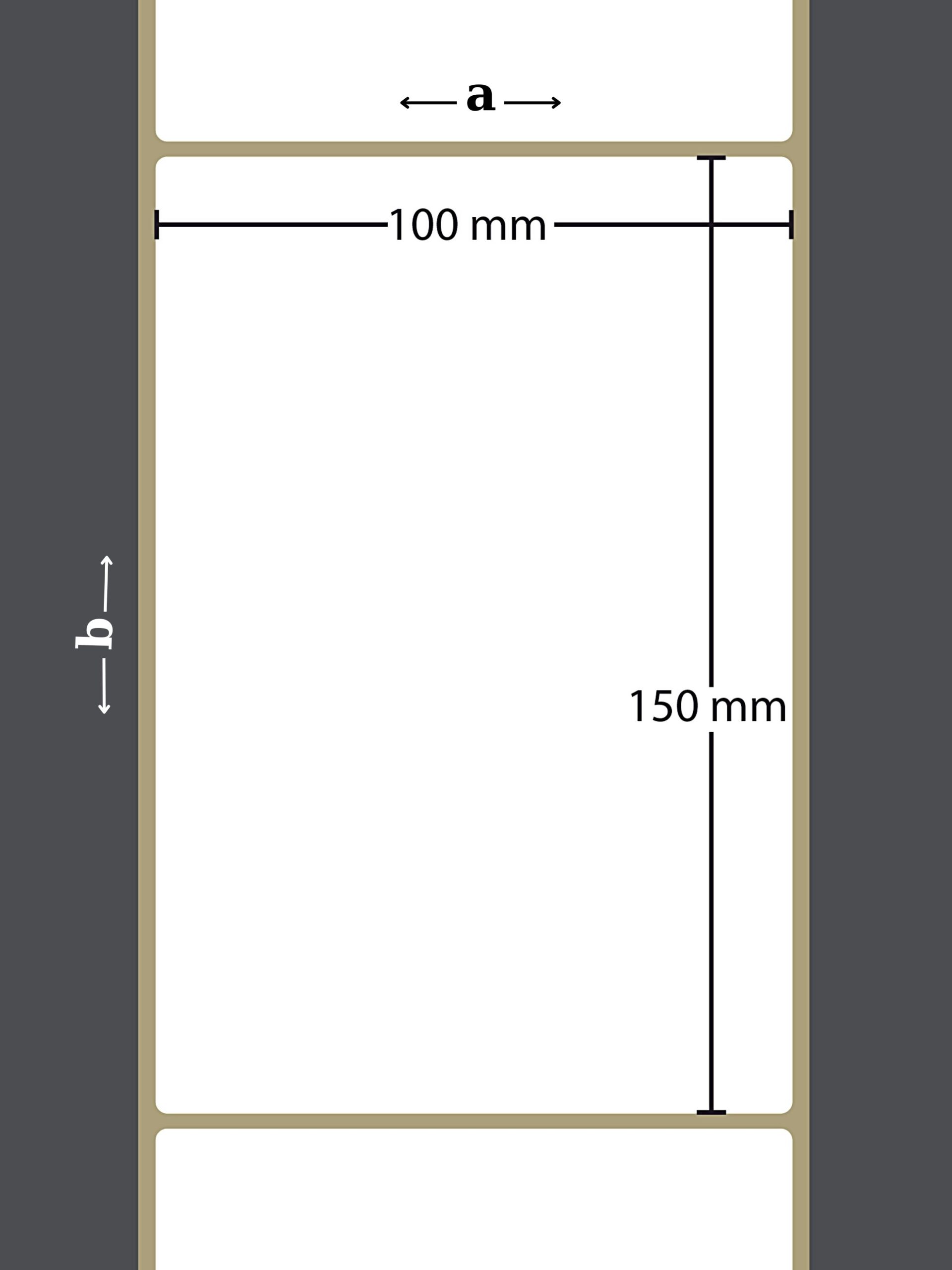 150X100 TERMAL YAPIŞKANLI ETİKET (500LÜ) / Termal Rulo Yapışkanlı Barkod Etiketi - Görsel 2