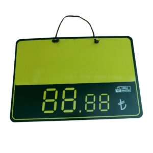 KARA TAHTA ‘EKO’ DİGİTAL (17cm x 25xm) Silinebilir Dekoratif Etiket ve Etiketlik PVC Siyah Etiket