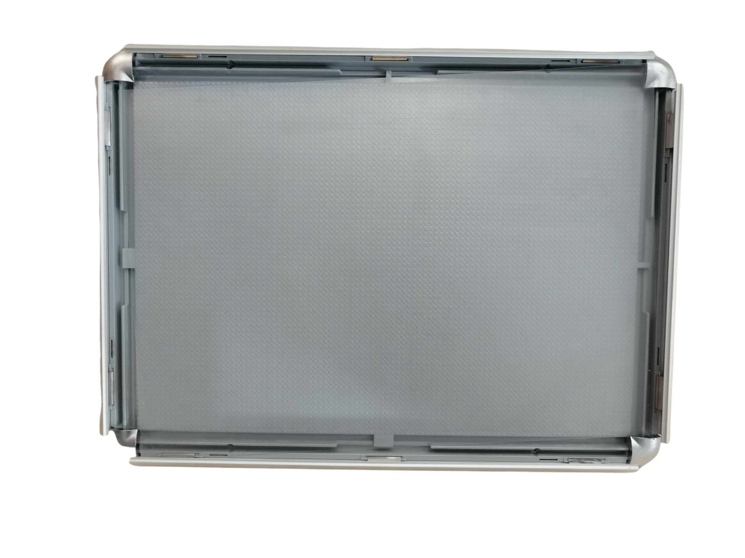 ALÜMİNYUM ÇERÇEVE 25MM A3 (29 x 42 cm) Kenarları Açılır Çerçeve Afiş Çerçevesi Ayaklı Alüminyum Gri A3 Pano - Görsel 2