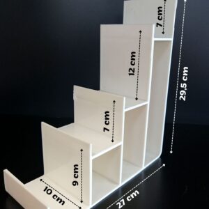 KADEMELİ STAND CÜZDANLIK 4 Katlı Ürün Teşhir Standı 4 Katlı Mini Raf Stand