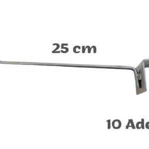 P.G 20X40 PROFİLE GEÇEN TEL ASKI 25CM ÇİNKO Ürün Asma Çubukları, Demir Askı Çubuğu, Tel Askılık Ürün Asma Aparatı