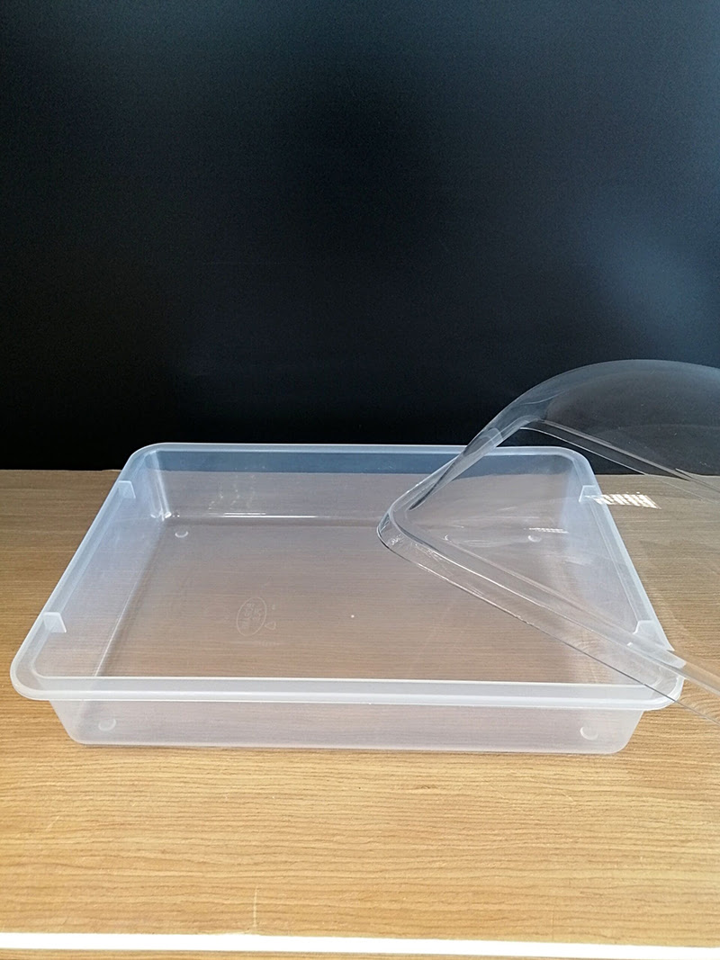 KV KÜVET KAPAKLI 36X27XH:18CM PLEKSİ KAPAK NO:4 Şeffaf Mika Ürün Teşhir ve Saklama Tepsisi Küveti, Dikdörtgen Ürün Teşhir Kapaklı Küvet - Görsel 3