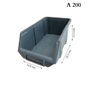 PLASTİK AVADANLIK A200 GRİ