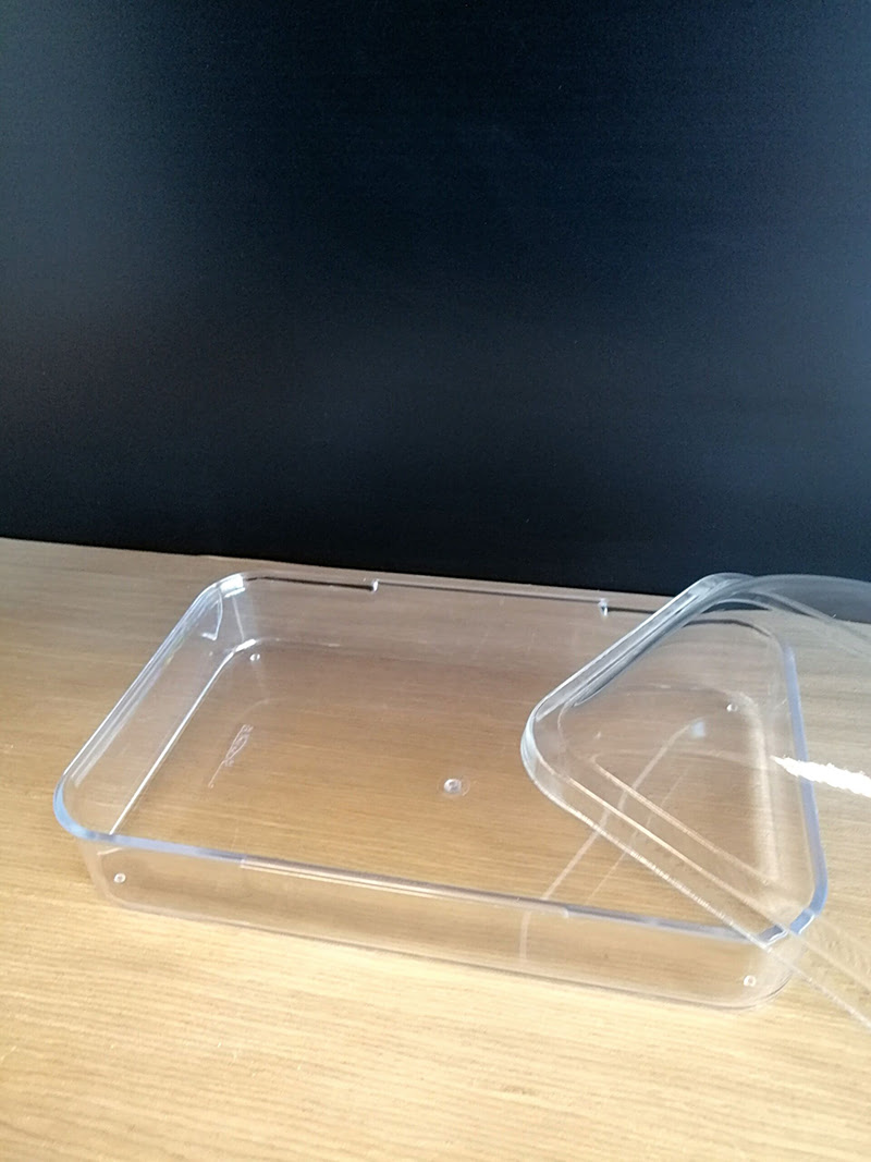 KV KÜVET KAPAKLI 32,5X21,5XH:16CM (K-0035)Şeffaf Mika Ürün Teşhir ve Saklama Tepsisi Küveti, Dikdörtgen Ürün Teşhir Kapaklı Küvet - Görsel 3