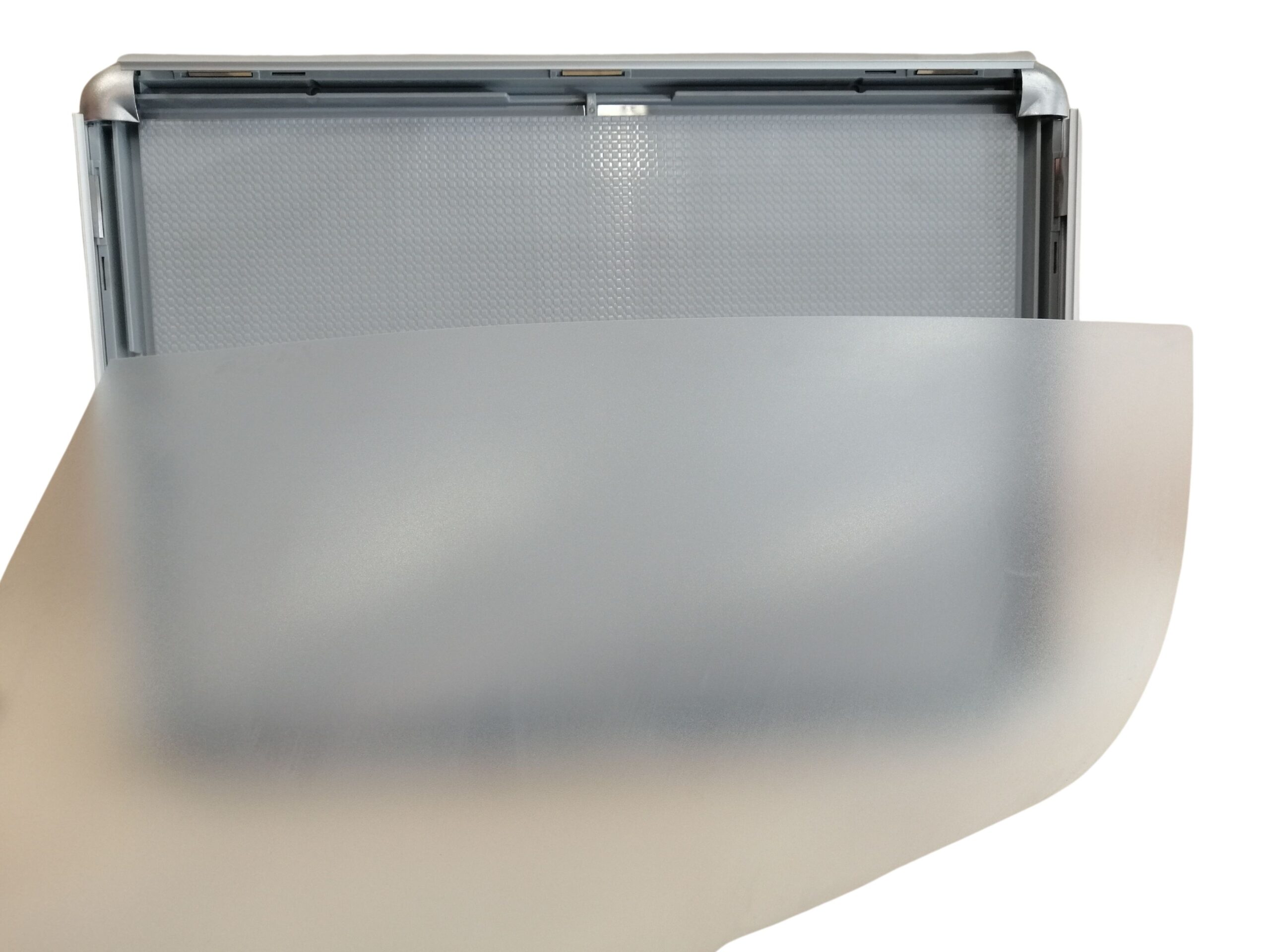 ALÜMİNYUM ÇERÇEVE 25MM A3 (29 x 42 cm) Kenarları Açılır Çerçeve Afiş Çerçevesi Ayaklı Alüminyum Gri A3 Pano - Görsel 3