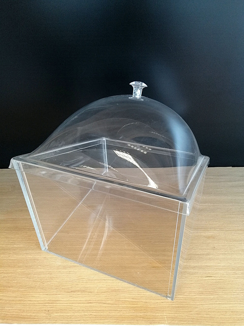 KV KÜVET KAPAKLI 26X28XH:21CM (8,5 LT) Şeffaf Mika Ürün Teşhir ve Saklama Tepsisi Küveti, Dikdörtgen Ürün Teşhir Kapaklı Küvet - Görsel 4