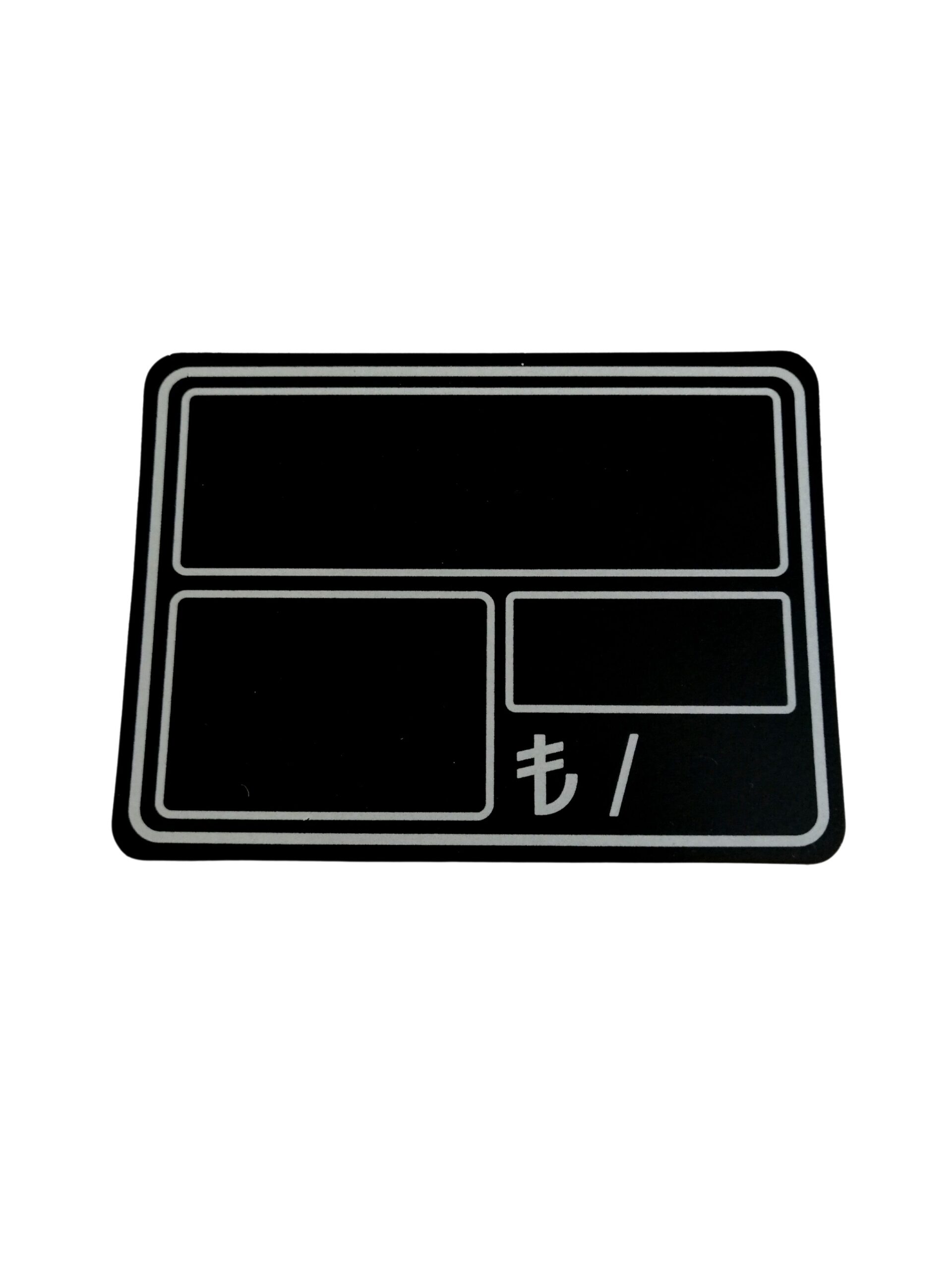 KARA TAHTA (13cm x 9cm) ÇİZGİLİ Silinebilir Dekoratif Etiket ve Etiketlik PVC Siyah Etiket
