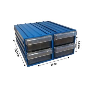 PLASTİK ÇEKMECELİ KUTU 300 / 4 ÇEKMECELİ