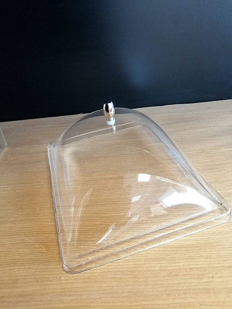KV KÜVET KAPAKLI 19X25XH:8,5CM (3,40 LT) KÜLTÜR Şeffaf Mika Ürün Teşhir ve Saklama Tepsisi Küveti, Dikdörtgen Ürün Teşhir Kapaklı Küvet - Görsel 5