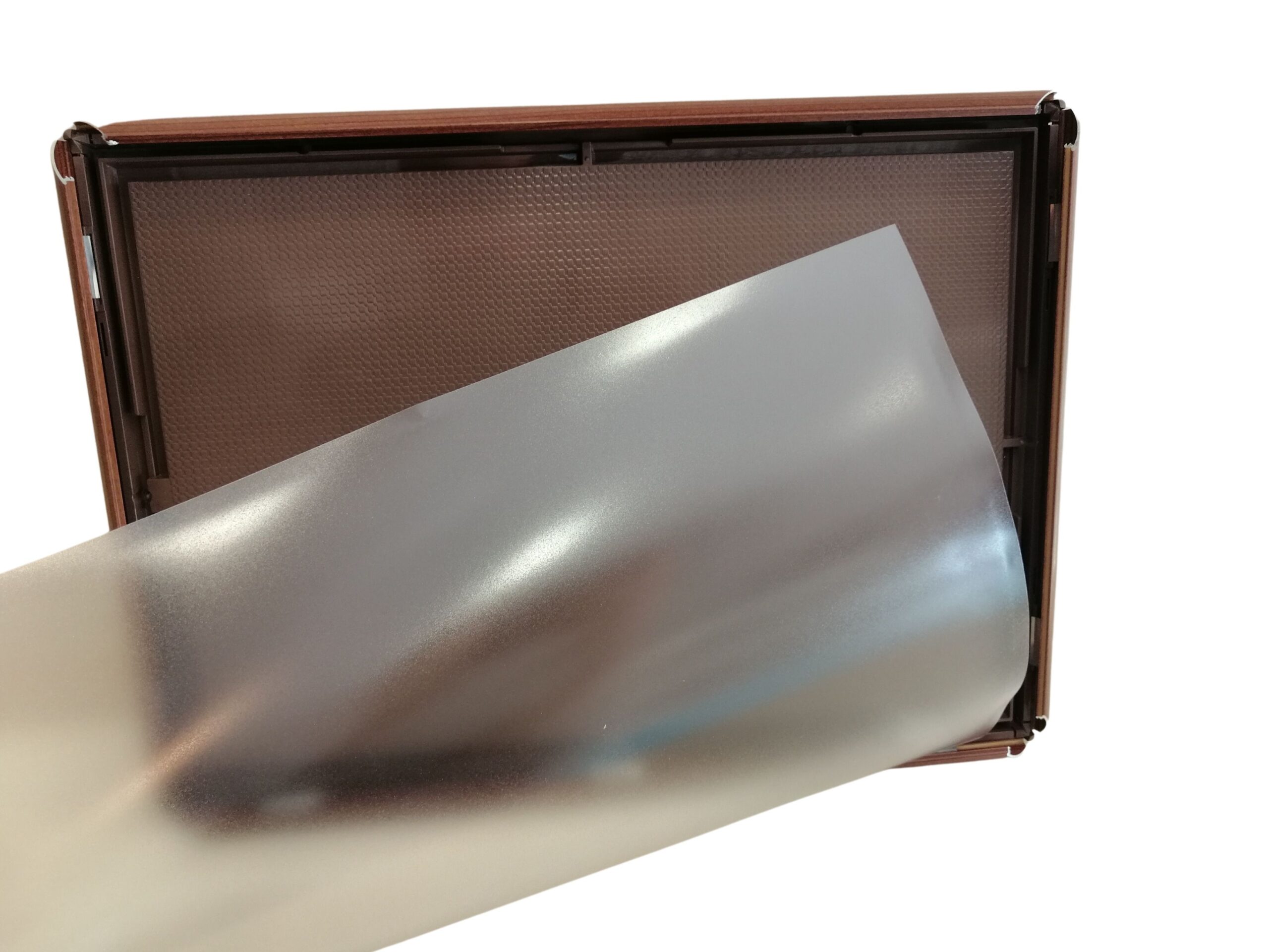 ALÜMİNYUM ÇERÇEVE 25MM A3 (29 x 42 cm) Kenarları Açılır Çerçeve Afiş Çerçevesi Alüminyum Ahşap Görünümlü A3 Pano Çerçeve - Görsel 4