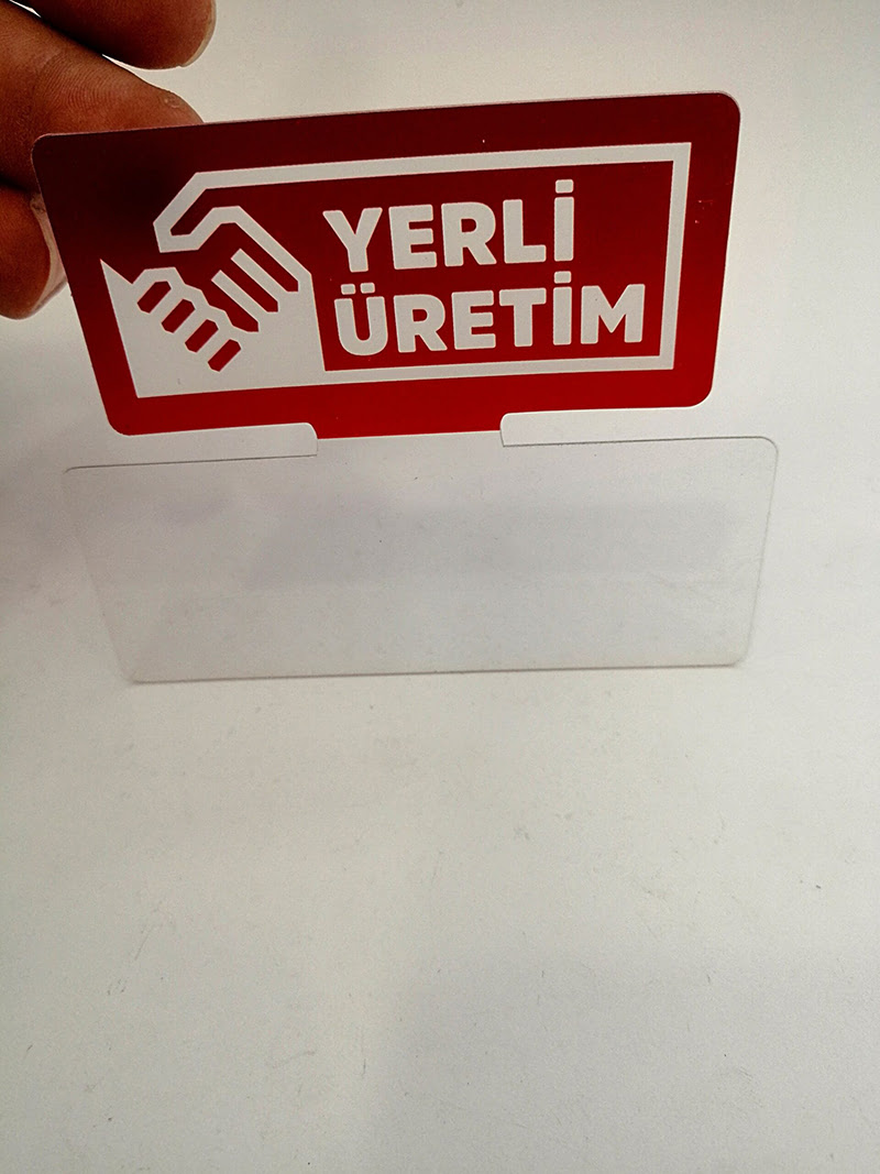 KULAKÇIK ‘YERLİ ÜRETİM VE İNDİRİM’ Raf Önü İkaz Etiketi Fiyat Etiketliği Uyarı Etiketi Bilgilendirme Etiketi - Görsel 5