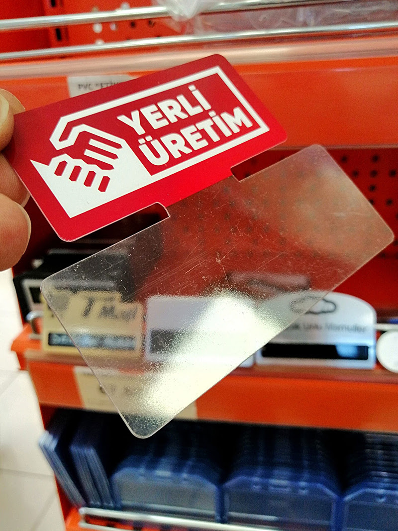 KULAKÇIK ‘YERLİ ÜRETİM VE İNDİRİM’ Raf Önü İkaz Etiketi Fiyat Etiketliği Uyarı Etiketi Bilgilendirme Etiketi - Görsel 6