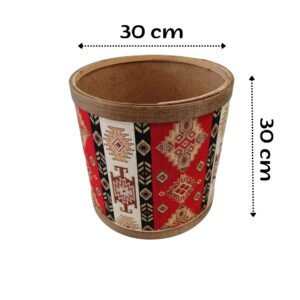 AHŞAP BİDON Bakliyat Kovası 30XH:30 KİLİM-ÇUVAL (GR) Bakliyat Saklama Kovaları Teşhir Bidon