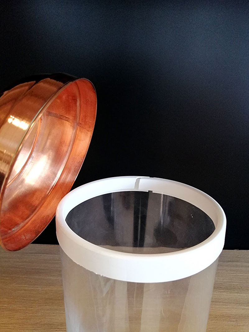 KV CAM KAVANOZ + METAL KAPAK ÇAP:14CM H:25CM 3,5LT Cam Kavanoz Cam Teşhir Ürünü Pirinç Sarı Kapak Cam Teşhir Ekipmanı Jüt ip Aksesuar - Görsel 4