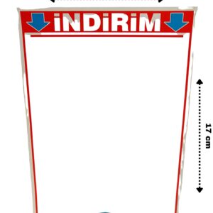 İNDİRİM BAS. A6 ETİKET ADET Kağıt Etiket A6 Boyutunda İndirim Etiketi Satış Etiketi Karton Kağıt Etiket