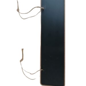 KARA TAHTA (30cm x H:8cm) İPLİ Silinebilir Dekoratif Etiket ve Etiketlik PVC Siyah Etiket