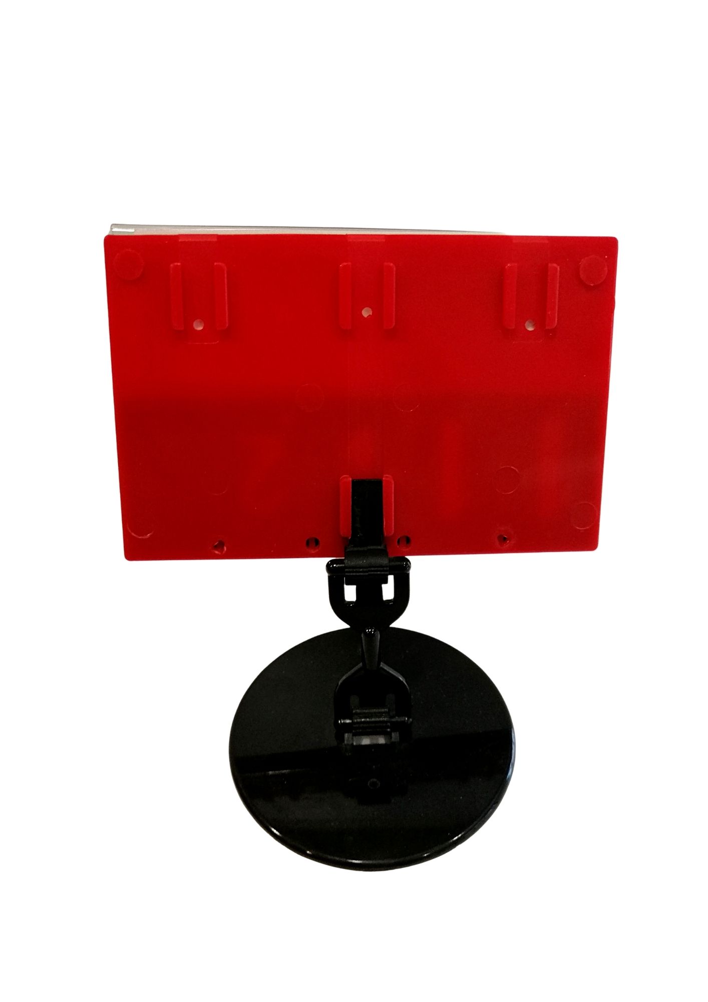 ŞEFFAF YUVARLAK TABAN 50MM ÇUBUKLU TIRTIL ETİKETLİK yuvarlak tabanlı açılı fiyat kaseti tutucu, açısı ayarlanabilir fiyat kaseti tutucu, tabanlı açısı ayarlanabilir fiyat kaseti tutma aparatı - Görsel 3