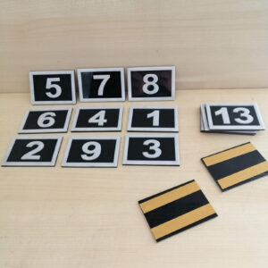 PEÇETELİK NO(15 Lİ PAKET) SİYAH-BEYAZ (7715) Masa Numaraları Peçetelik Numaraları Yapışkanlı Sayılar Pleksi Numeratör Yapışkanlı Sayılar