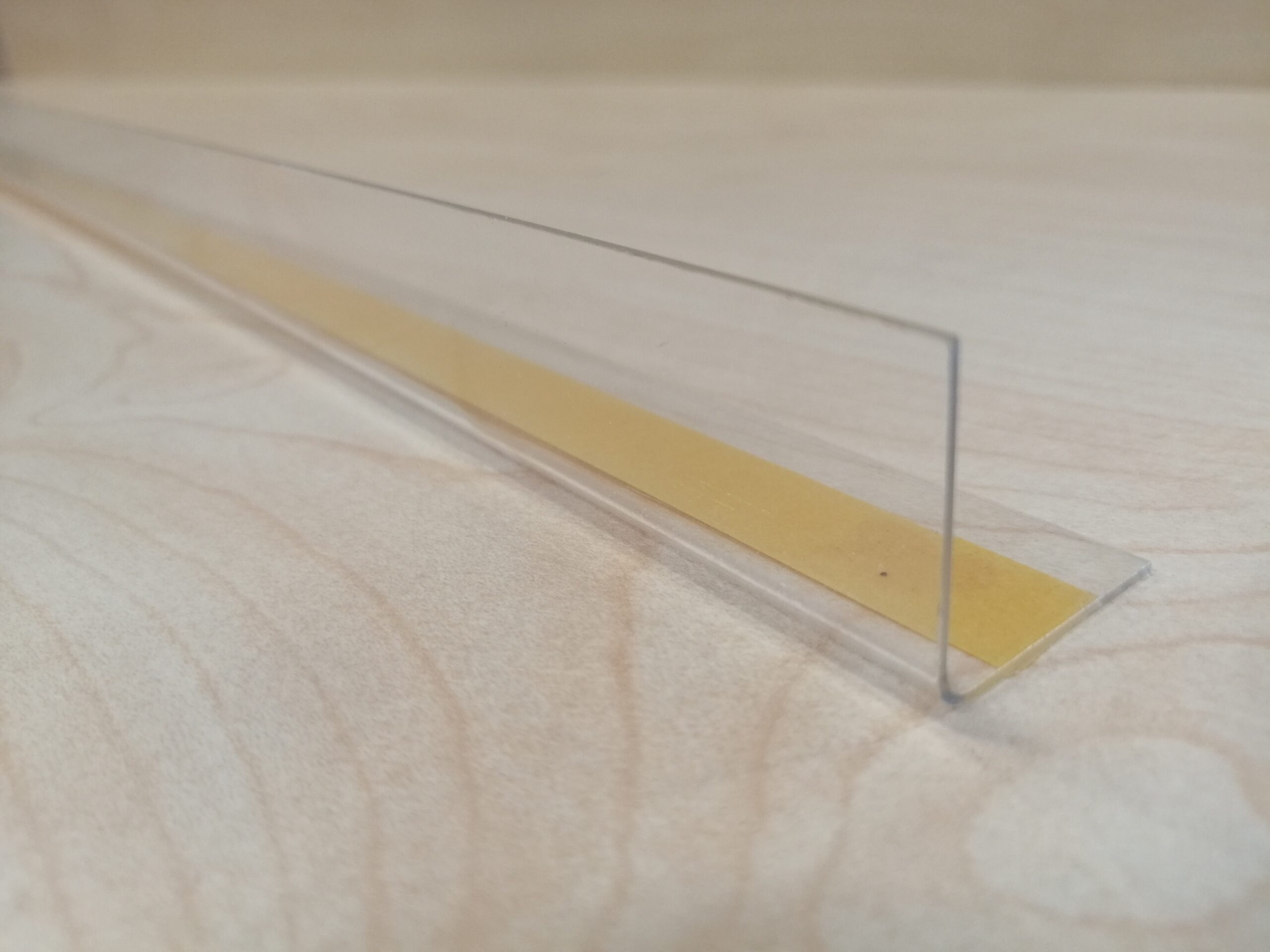 ÖN SİPER PVC 25X25MM 1 METRE Raf Önü Pvc Tutucu Siper, Ürünler için Siperlik, Raf Önü Ürün Tutucu Siperlik - Görsel 3