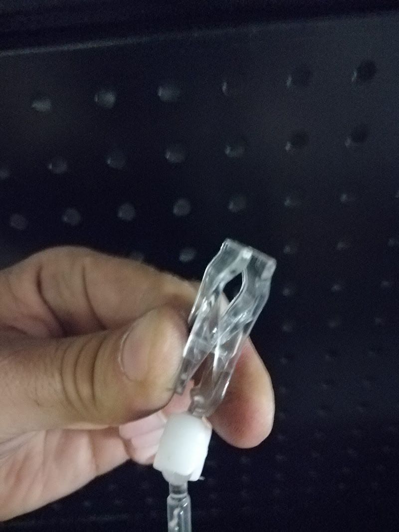 ŞEFFAF KÜÇÜK MANDAL KÜÇÜK MANDAL 50MM ÇUBUKLU ETİKETLİK mandallı etiket tutucu, mandallı fiyat etiketi tutucu - Görsel 5