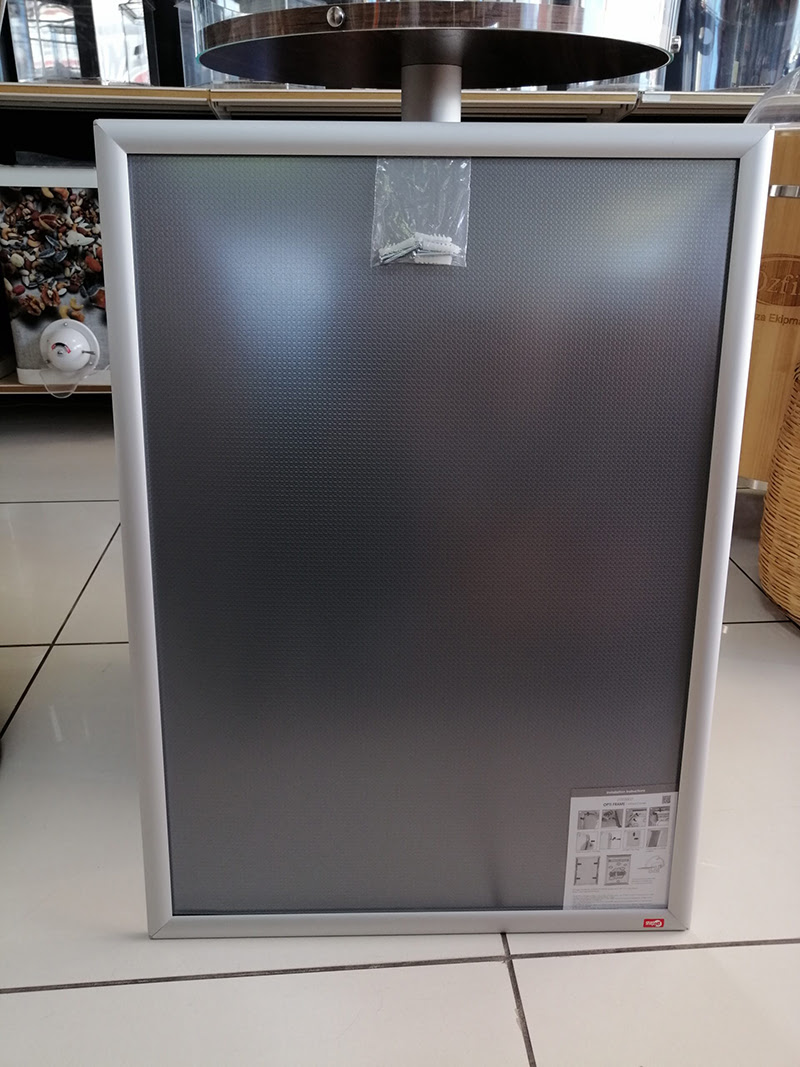 ALÜMİNYUM ÇERÇEVE 25MM B2 (50X70 CM Kenarları Açıılabilen Çerçeve Afiş Çerçevesi Alüminyum Gri B2 Çerçeve) - Görsel 2
