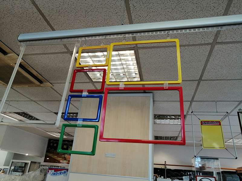 PERVAZLI ALÜMİNYUM SET 200CM Ürün Çengeli Asma Delikleri Yapışkanlı Çengel Deliği Pervaz 1 metre - Görsel 5