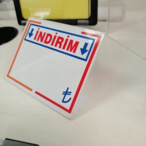 PLASTİK İNDİRİM ETİKETİ AYAKLI