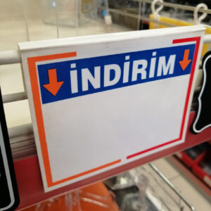 PLASTİK İNDİRİM ETİKETİ GEÇME BÜYÜK