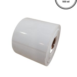 100x80 POLİPLEN (PP) YAPIŞKANLI ETİKET (500 LÜ) / Plastik Etiket