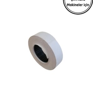 MOTEKS ETİKETİ 16X23 ÇİFT KAFA MAKİNELER İÇİN ETİKET Moteks Beyaz Etiket Yapışkanlı Etiket