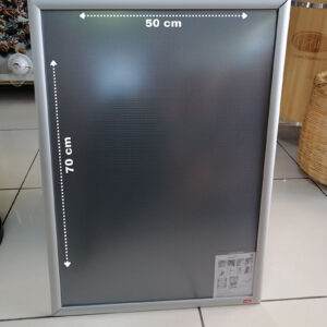 ALÜMİNYUM ÇERÇEVE 25MM B2 (50X70 CM Kenarları Açıılabilen Çerçeve Afiş Çerçevesi Alüminyum Gri B2 Çerçeve)