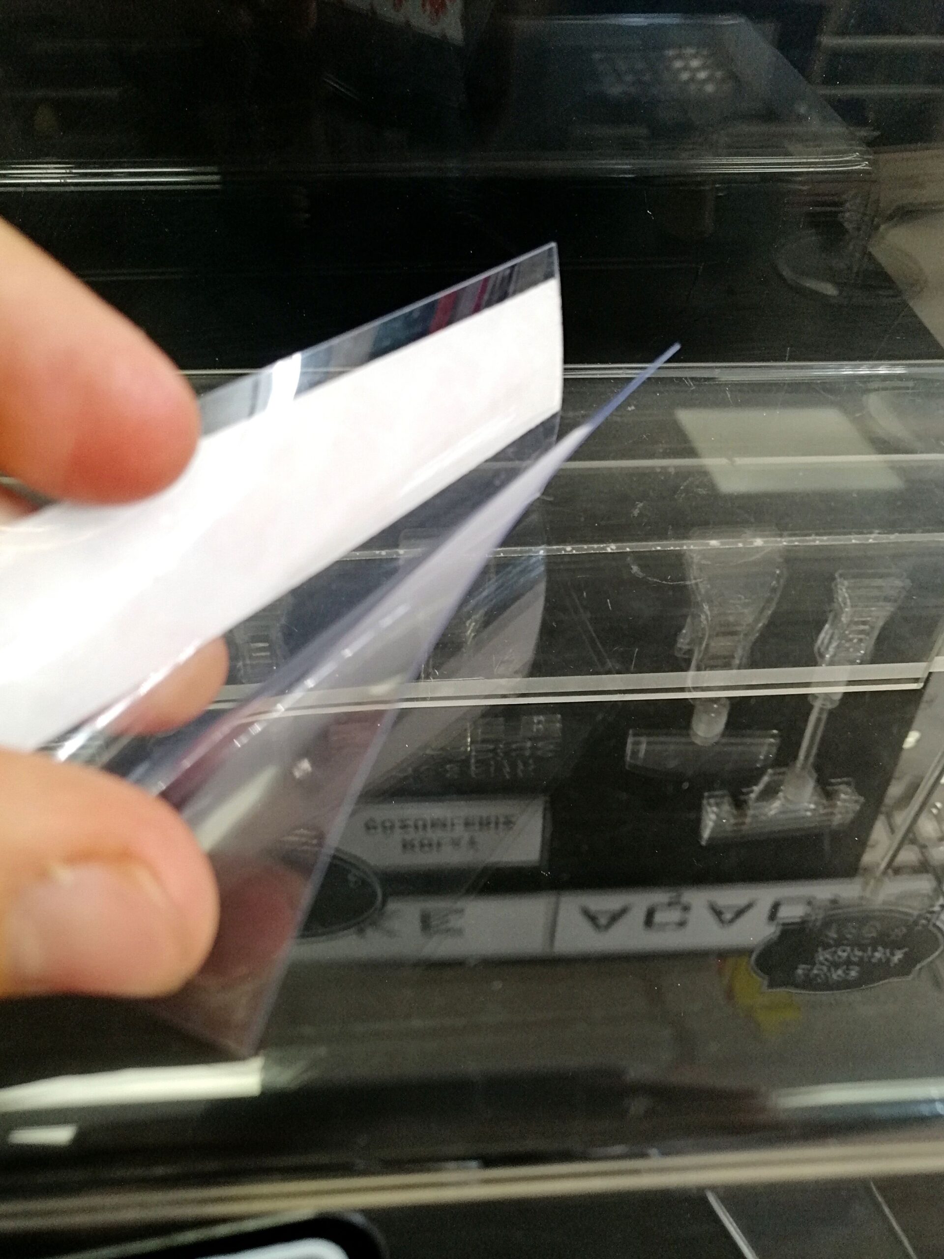 PVC YAPIŞKANLI ETİKETLİK 10 ADET 100X38MM pvc yapışkanlı etiketlik, yapışkanlı etiket tutucu, pvc etiket tutucu - Görsel 3