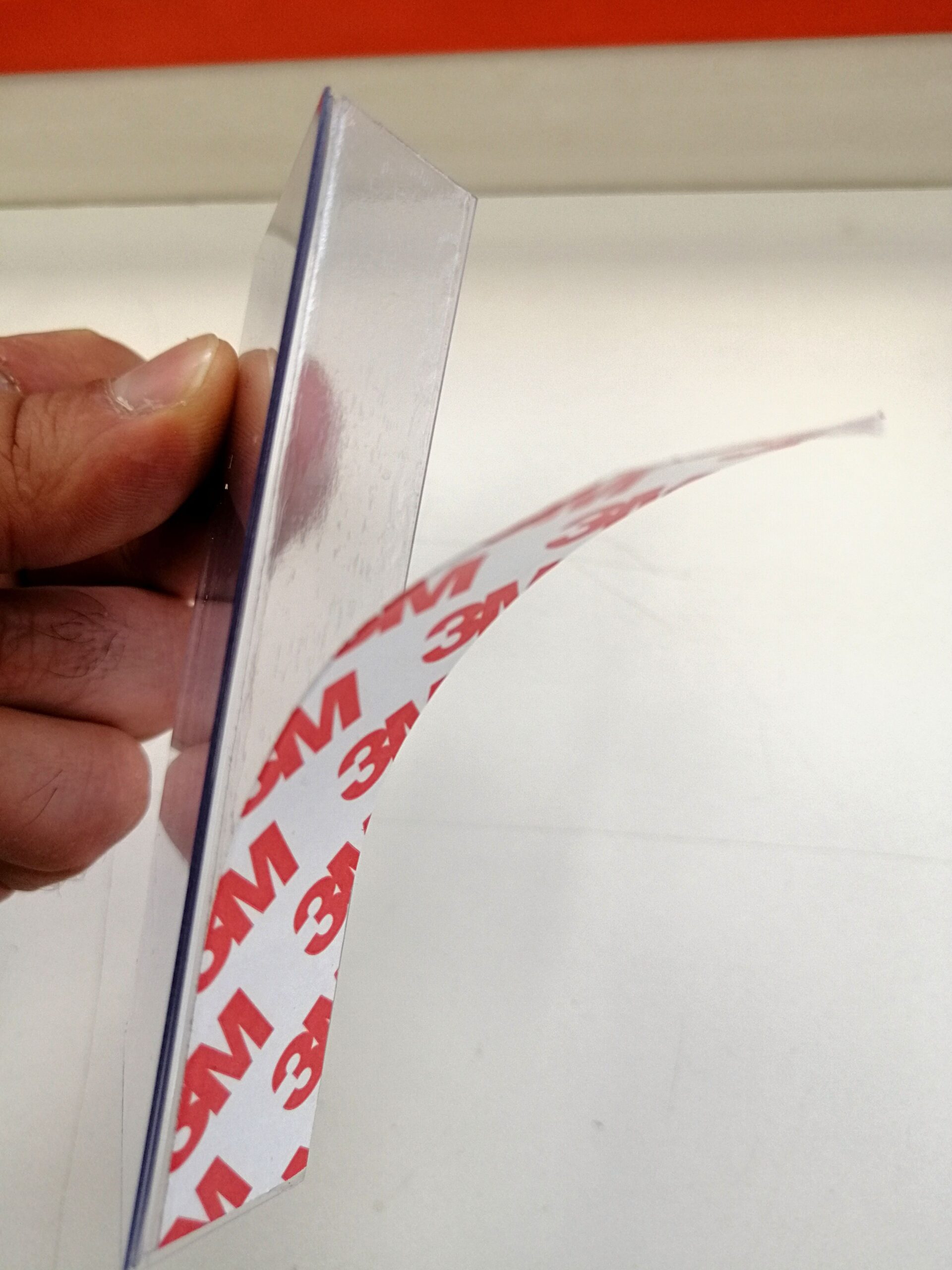 Raf Önü Dik Yapışkanlı PVC Etiketlik Şeffaf Etiket Cebi, Fiyat Etiketi Ürün Etiketliği Raf Etiket - Görsel 11